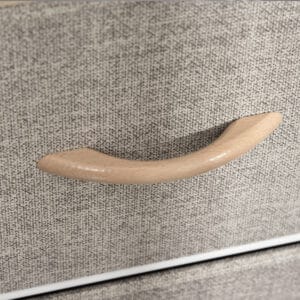 Chest Dresser with 3 Drawers Storage Beige