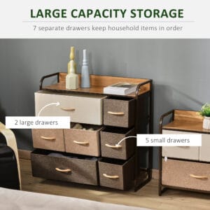 Homcom Chest of Drawers 7-Drawers
