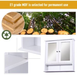 Kleankin Wall-mounted Cabinet Mirror