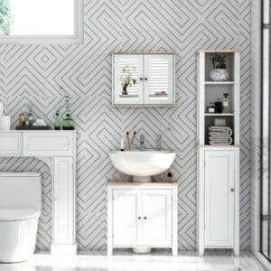 kleankin Bathroom Mirror Cabinet