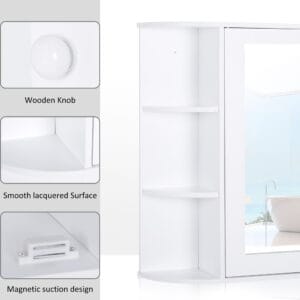 Homcom Wall Mounted Bathroom Cabinet