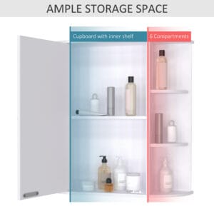 Homcom Wall Mounted Bathroom Cabinet