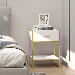 Modern Bedside Table Nightstand w/ Drawer