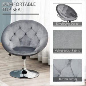 Bar Stool Height Adjustable Tub Chair