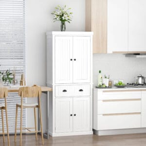 Homcom Kitchen Storage Cabinet White