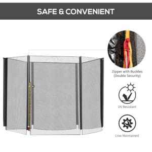 Homcom 8' Safety Fence Enclosure Net