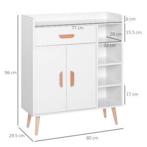 Console Table Side Cabinet Storage Unit