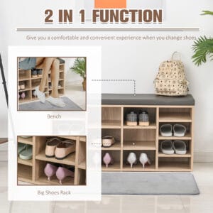 Multi-Storage Shoe Rack 14 Compartments