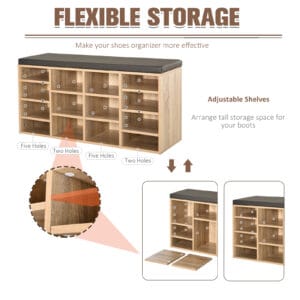 Multi-Storage Shoe Rack 14 Compartments