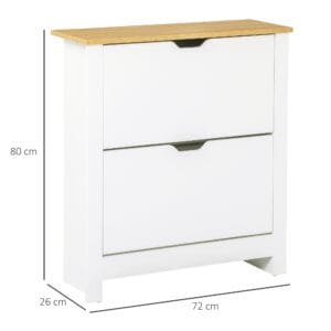 Homcom Shoe Storage Cabinet 4 Shelves