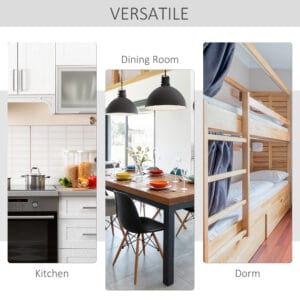 Dining Table Drop-Leaf Foldable Desk