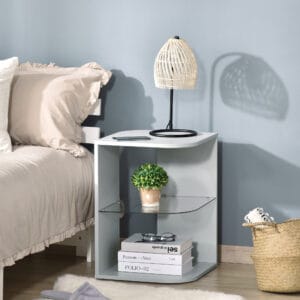 Homcom Modern Side Table Three Layers