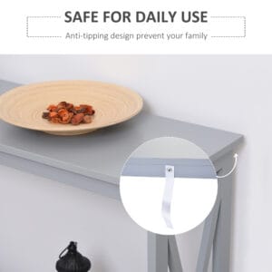 Wooden Console Table Storage Drawer Shelf