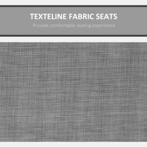 Outsunny 3 Seater Metal Swing Chair