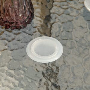 Round Dining Table Tempered Glass Top