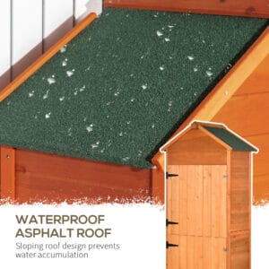 Outsunny Wooden Garden Shed Teak