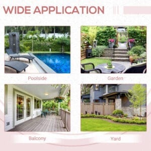 Outsunny Square Rattan Coffee Table