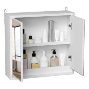 Homcom Wall Mounted Mirror Cabinet