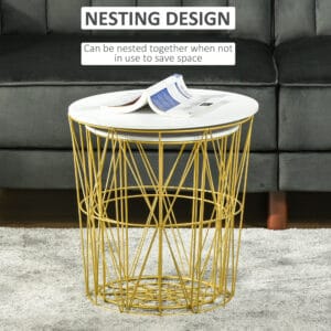Homcom Nesting End Tables Set of 2