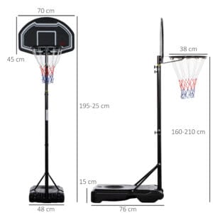 Homcom Basketball Hoop Stand w/ Wheels