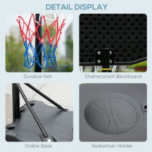 Homcom Basketball Hoop Stand w/ Wheels