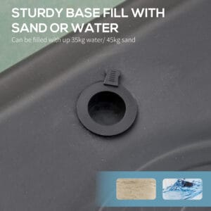 Homcom Basketball Hoop w/ Wheels