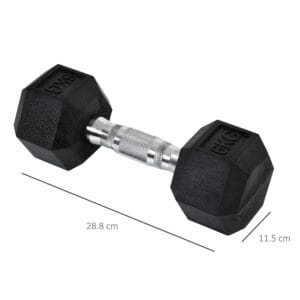 Homcom Dumbbells Kit Hexagonal Weight Lifting