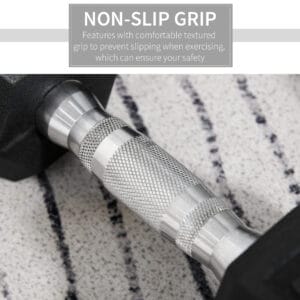 Homcom Dumbbells Kit Hexagonal Weight Lifting