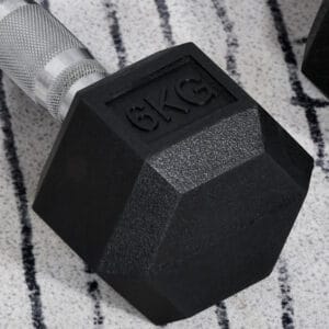 Homcom Dumbbells Kit Hexagonal Weight Lifting