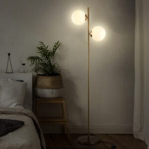 Homcom Floor Lamp Metal Pole Floor Switch