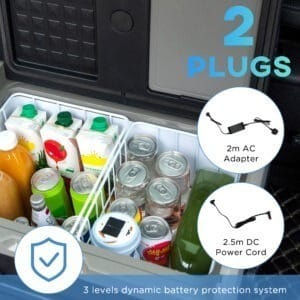 Outsunny Car Refrigerator 12V 40L Portable Freezer