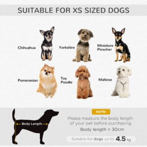 Pawhut Dog Sofa Couch for Small Dog Grey