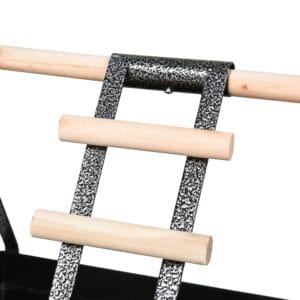 Pawhut Bird Stand s/s Base Perch Ladder