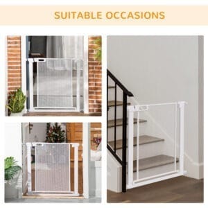 Pawhut Safety Gate for Stairs w/ Auto Close