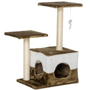 Pawhut Cat Tree w/ Sisal Scratching Posts