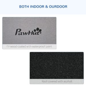 Pawhut Wooden Aviary w/ Wheels Tray