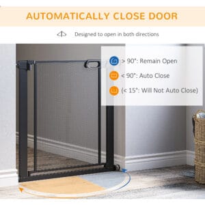 Pawhut Safety Gate for Stairs w/ Auto Close