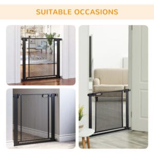 Pawhut Safety Gate for Stairs w/ Auto Close