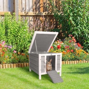 Pawhut Rabbit Hutch Guinea Pig House