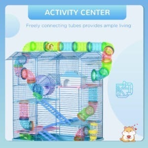 Pawhut 5-Tier Hamster Cage w/ Accessories
