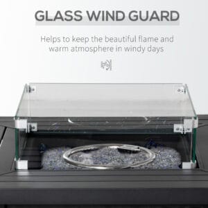 Outsunny Propane Gas Fire Pit Table