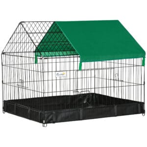 Pawhut Rabbit Cage Guinea House Playpen
