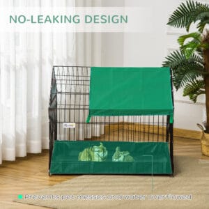 Pawhut Rabbit Cage Guinea House Playpen