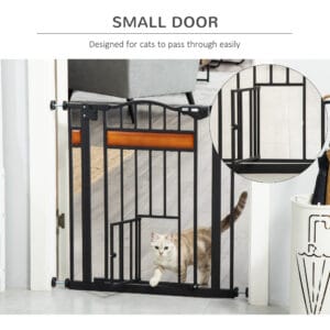 Pawhut Dog Gate Pet Safety Gate Auto Close