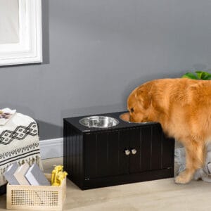 Pawhut Raised Dog Bowls for Large Dogs