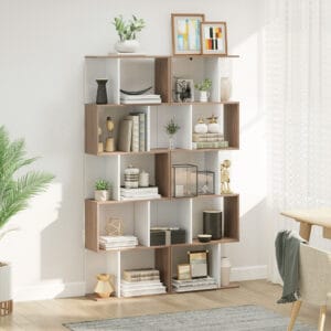 Homcom Bookcase S Shape design