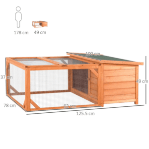 Wooden Rabbit Hutch Guinea Pig House