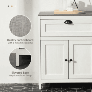 Bathroom Floor Standing Cabinet White