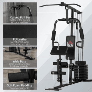 Multifunction Home Gym w/ 45kg Weights