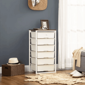 Chest of Drawers 6-Drawer Dresser White